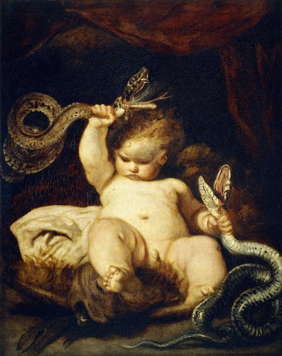 A csecsemő Herkules, alkotó: Joshua Reynolds
