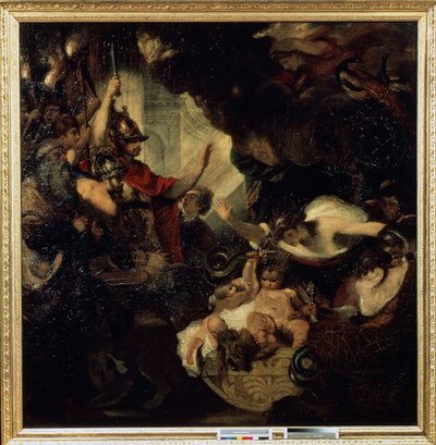Herkules csecsemő, aki megfojtja a kígyókat, 1786-88 alkotó: Joshua Reynolds