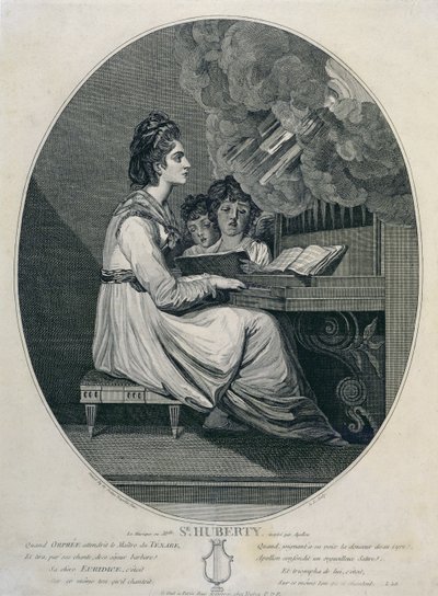 Mademoiselle S. Huberty zenéje Apollo ihlette alkotó: Joshua Reynolds