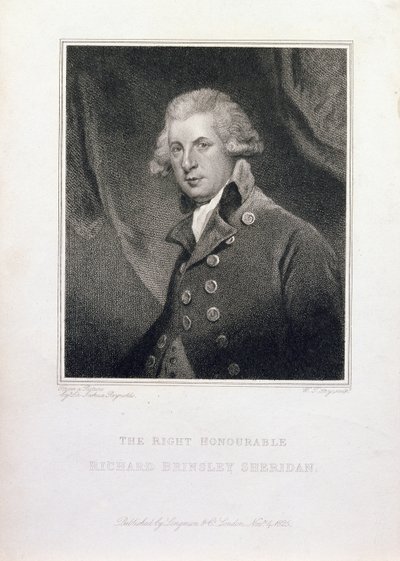 Az Igaz, tisztelt Richard Brinsley Sheridan, 1825 alkotó: Joshua Reynolds