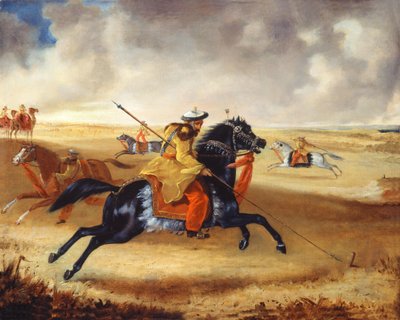 Skinners Horse at Exercise, 1840 körül alkotó: Joshua Reynolds Gwatkin