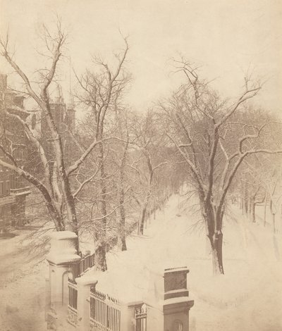 Boston Common Snow Scene,1850-es évek (fotó) alkotó: Josiah Johnson Hawes