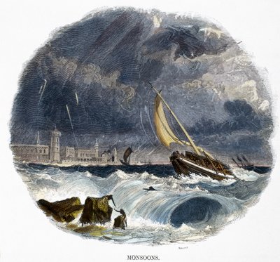 Monszunok, a Természet jelenségeiből, 1849 alkotó: Josiah Wood Whymper