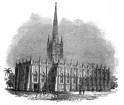 Szent Pál-székesegyház, Kalkutta, 1845. alkotó: Josiah Wood Whymper