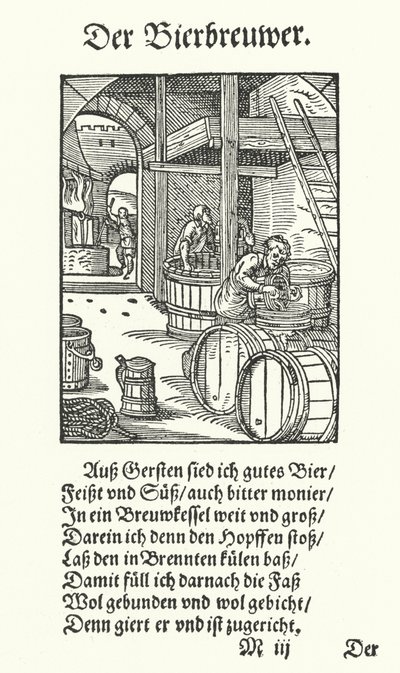 A Brewer (metszet) alkotó: Jost (after) Amman