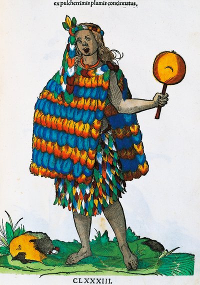 Amerikai indián, idősebb Hans Weigel (aktív 1549-1577) metszete Jost Amman (1539-1591) festményéből, alkotó: Jost Amman