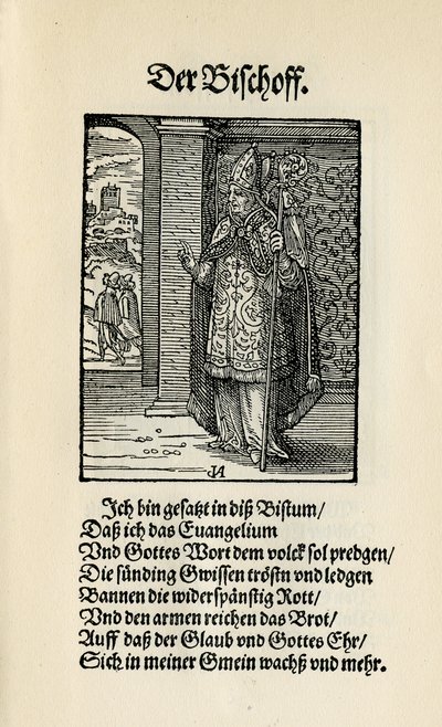 A püspök alkotó: Jost Amman