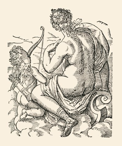 Vénusz és Ámor, 1906. alkotó: Jost Ammon