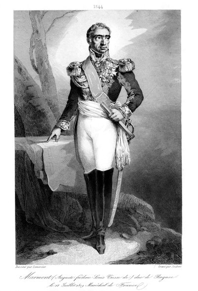 Auguste Frederic Louis Viesse de Marmont 1774-852, Raguza hercege és Franciaország marsallja, 1839. alkotó: Joubert