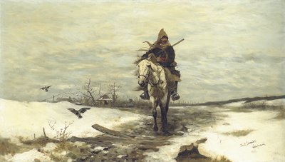 A magányos vadász, 1881 alkotó: Jozef Brandt