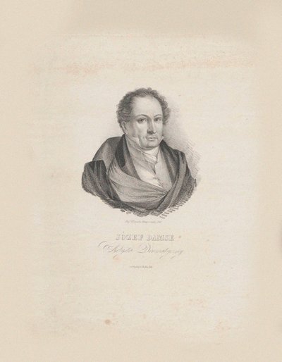 Józef Damse zeneszerző portréja 1789-1852, 1840. alkotó: Jozef Hilary Glowacki