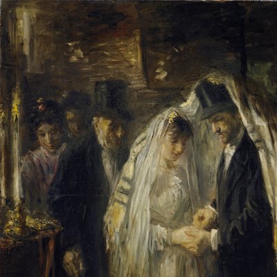 Zsidó esküvő alkotó: Jozef Israëls