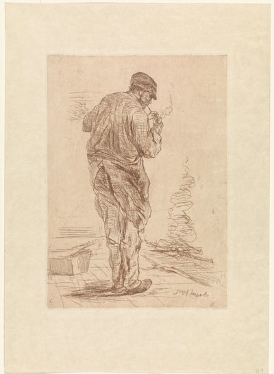 Pipázó ember alkotó: Jozef Israëls