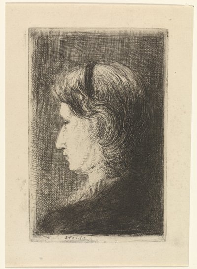 Aleida bárány portréja alkotó: Jozef Israëls