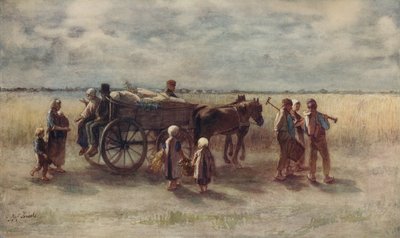 Burgonyaszüret, 1844, c1915 alkotó: Jozef Israëls