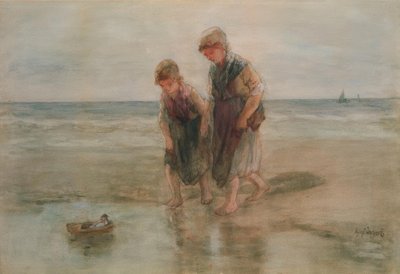 Vitorlázás a csónakon alkotó: Jozef Israëls