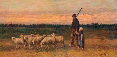 A nyáj visszatérése, 1899 alkotó: Jozef Israëls
