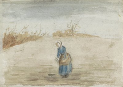 Nő a mezőn alkotó: Jozef Israëls