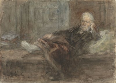 Önarckép beteg lábbal alkotó: Jozef Israëls