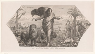 Az állatok teremtése Fecit deus bestias terrae (cím a tárgyon) Létrehozás (sorozat címe) alkotó: Jozef Karel De Meulemeester