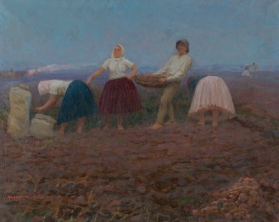 Burgonya szedése alkotó: Jozef Teodor Mousson