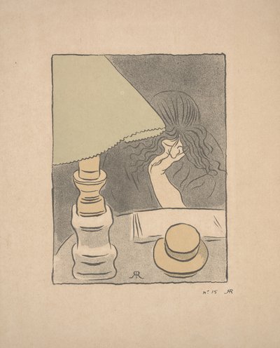 Olvasó lámpával alkotó: József Rippl Rónai