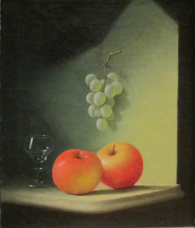 Csendélet almával és szőlővel alkotó: Jr. Edward Edmondson