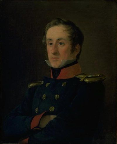 Emil Wilhelm Normann tengerészfestő egyenruhájában, mint haditengerészeti tiszt alkotó: Jørgen Roed