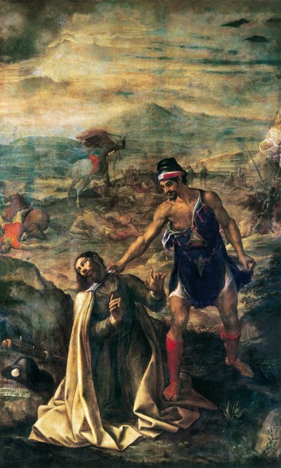 Nagy Szent Jakab dekollációja alkotó: Juan (1526-1579) Fernandez Navarette