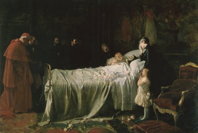 Don Alfonso XII (1857-85) halála (Az utolsó csók) 1887 alkotó: Juan Antonio Benlliure y Gil