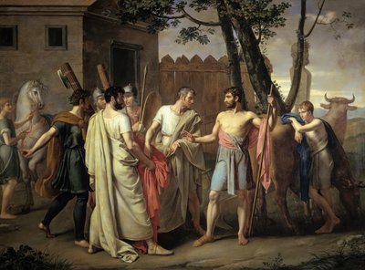 Cincinnatus elhagyja az ekét, 1806 körül (olaj, vászon) alkotó: Juan Antonio Ribera y Fernández