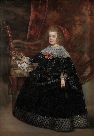 Maria Teresa 1638-1683, Spanyolország gyermeke, kb. 1645. alkotó: Juan Battista Martinez del Mazo