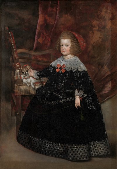 Maria Teresa, Spanyolország gyermeke, 1645 körül (olaj, vászon) alkotó: Juan Bautista Martinez Del Mazo
