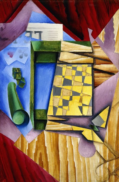 Backgammon, 1913-14 alkotó: Juan Gris