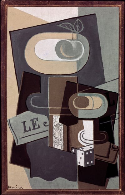 Kocka (olaj, vászon alkotó: Juan Gris