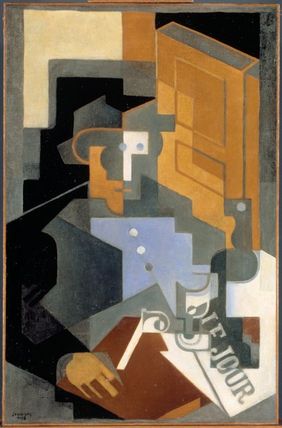 Touraine-i férfi, 1918. alkotó: Juan Gris