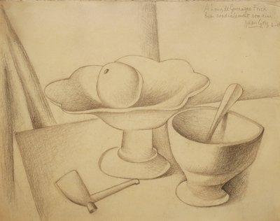 Csendélet gyümölcstállal; Nature Morte au Compotier, 1919 alkotó: Juan Gris