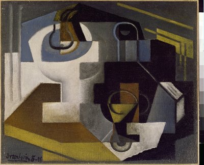 Csendélet gyümölcstállal – Juan Gris festménye (1887-1927) alkotó: Juan Gris