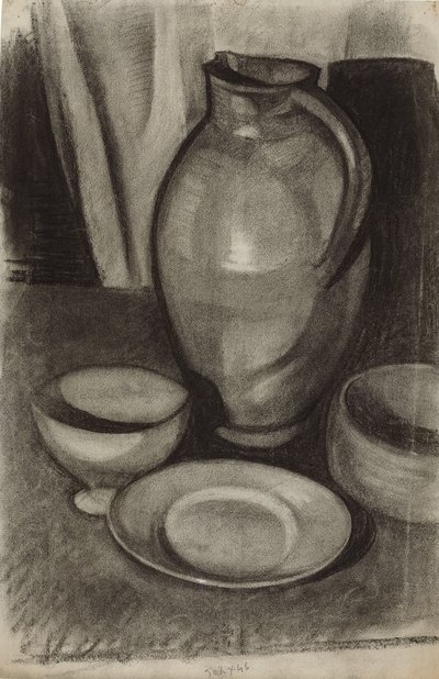 Csendélet kancsóval; Nature morte a la cruche, 1910 alkotó: Juan Gris