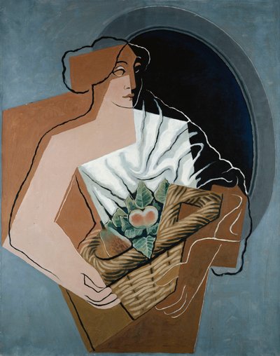 Nő kosárral; Nő kosárral, 1927 alkotó: Juan Gris