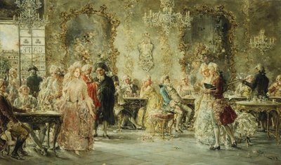 Elegáns figurák egy párizsi kávézóban alkotó: Juan Pablo Salinas Tervel