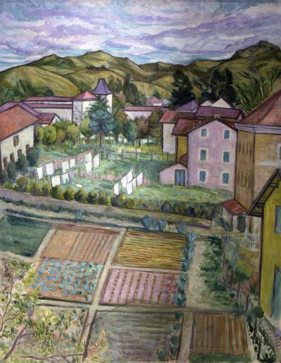 Hendaye-i táj, 20. század (olaj) alkotó: Juan de Echevarria y Zuricaldav