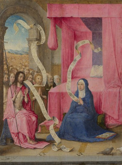 Krisztus a Szűznek az Ószövetség Megváltottaival együtt, Kr. e. 1500 alkotó: Juan de Flandes