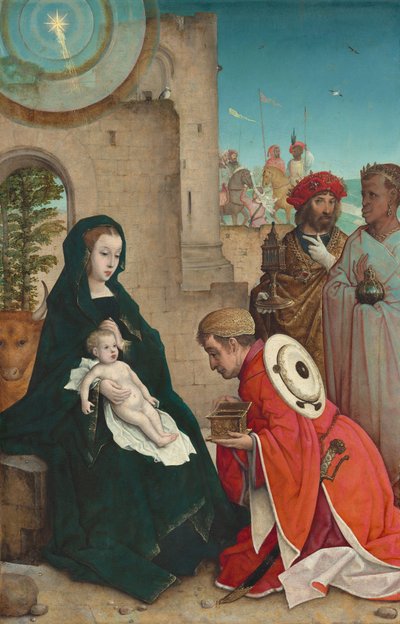 A mágusok imádása alkotó: Juan de Flandes