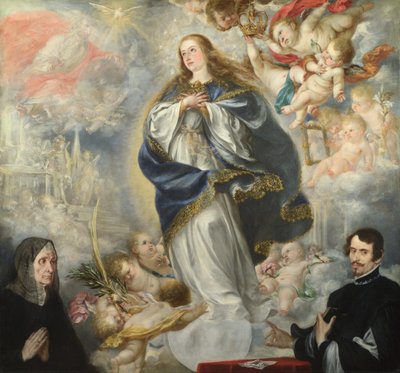 Szeplőtelen fogantatás két adományozóval, 1661 körül alkotó: Juan de Valdes Leal