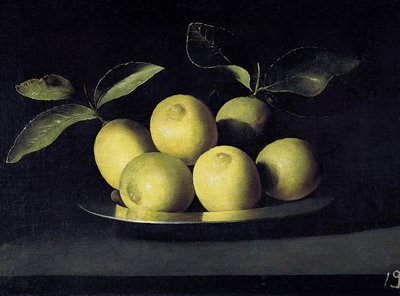Citrom csendélet alkotó: Juan de Zurbaran