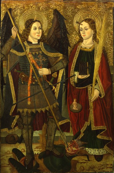 Szent Mihály és Engracia alkotó: Juan de la Abadía