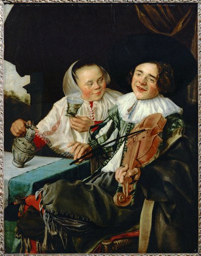 La joyeuse companie - vidám társaság ... alkotó: Judith (attr. to) Leyster