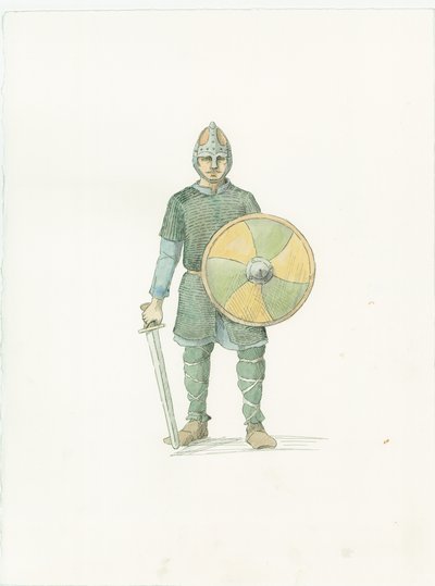 Egy szász férfi, c1066 2015. alkotó: Judith Dobie