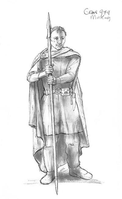 Angolszász ember, 5-10. század, 1990-2010 alkotó: Judith Dobie